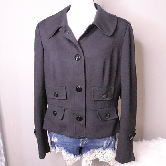 Etcetera | Black Knit Jacket Blazer 12 - Picture 2 of 6